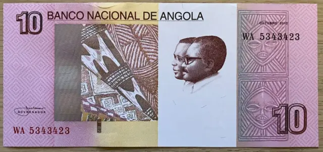 Angola 10 Kwanza 2012 (in 2017) Banknoten