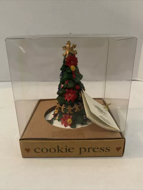 Shaker Hearth Christmas Tree Cookie Press Clay 5 Inches Christmas