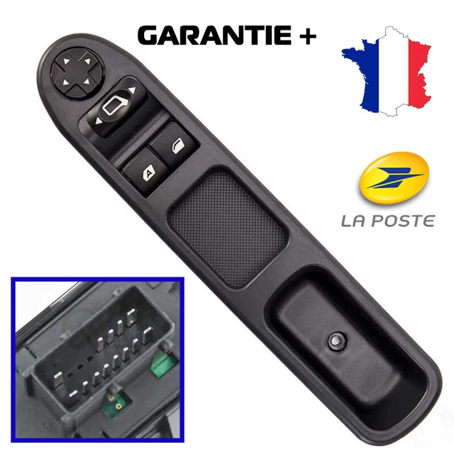 Interrupteur Bouton Lève Vitre + rétroviseur pour Peugeot 207 6554.QC  6554QC