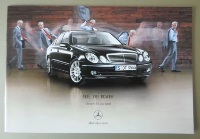 MERCEDES BENZ E CLASS SPORT orig 2005 UK Mkt Sales Brochure - Saloon Estate W211