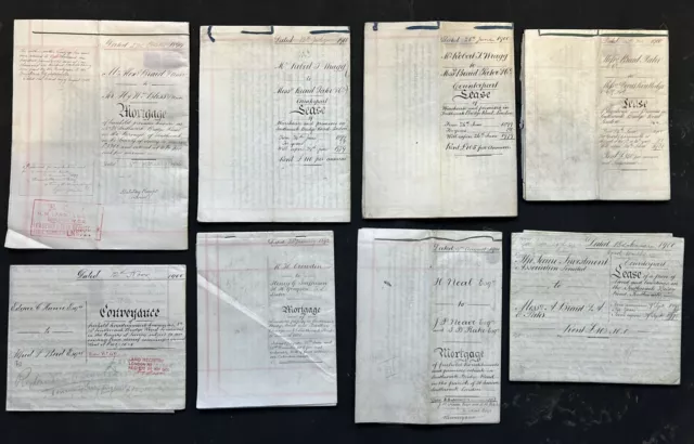 Job Lot 8 x Indentured Property Deeds, Premises on Southwark Bridge Road, London