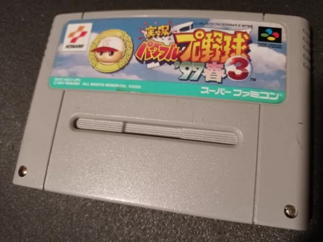 Super Famicom Nintendo snes Jap J Japan Jikkyou Powerful Pro Yakyuu 3 97