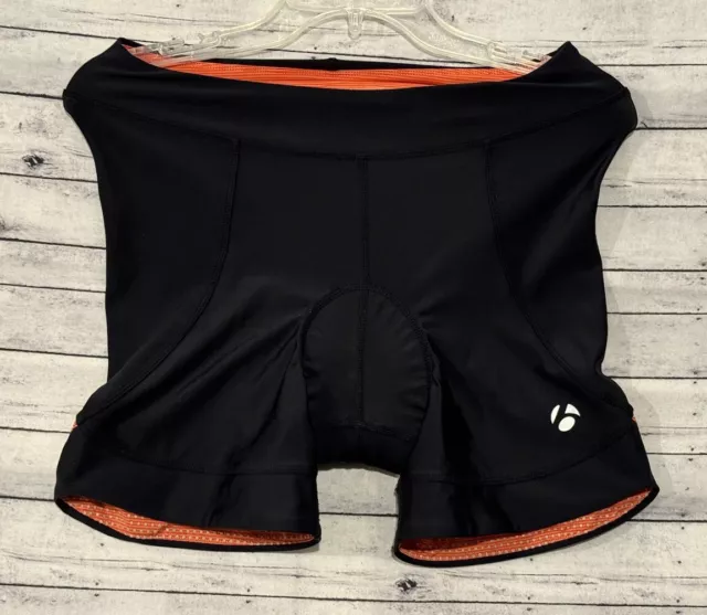 Pantalones Cortos Vella para Mujer BONTRAGER Acolchados Bicicleta Talla M Negro Naranja