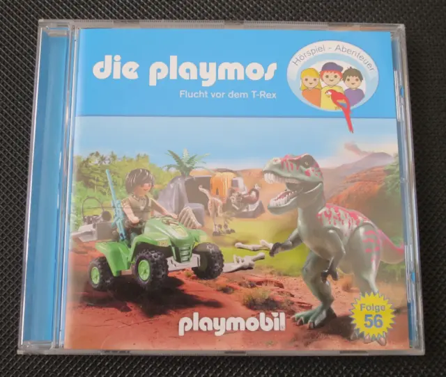 Die Playmos - Hörspiel Folge 56 - Flucht vor dem T-Tex - Dinosaurier - CD