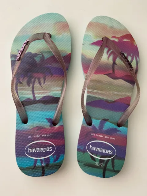HAVAIANAS TROPICAL FLIP Flops Sandals Womens Size 11 $39.99 - PicClick