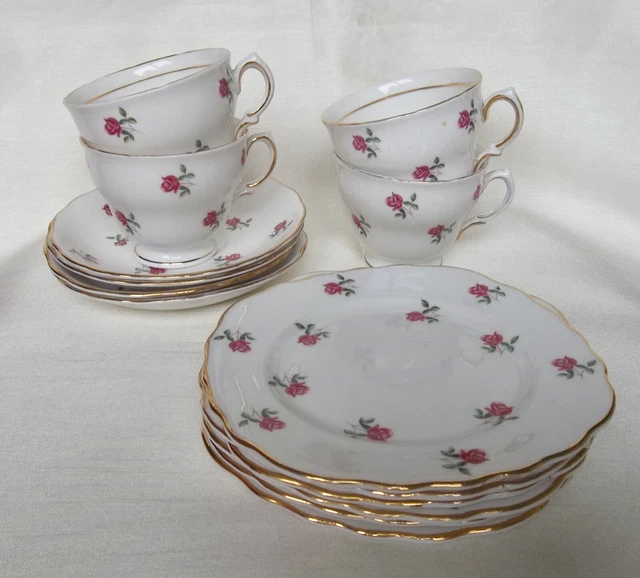 Tazze da tè Joblot vintage Colclough Bone China piattini