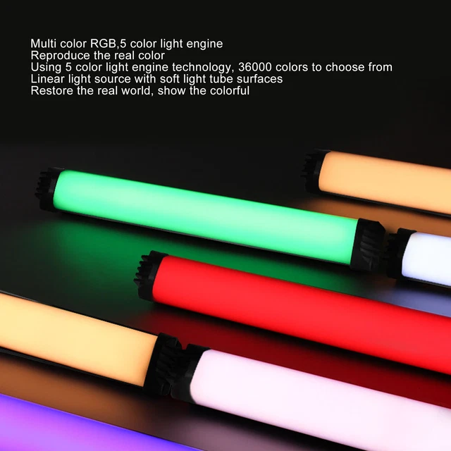 Magnetic Rib Led Light LIGHT WAND AND Magnetic RGB LED Video Light 2000mAh Rechargeable Light ...