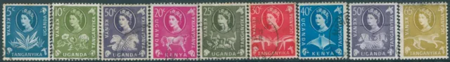 Kenya Uganda and Tanganyika 1960 SG183-191 QEII wildlife and plants (9) FU (amd)