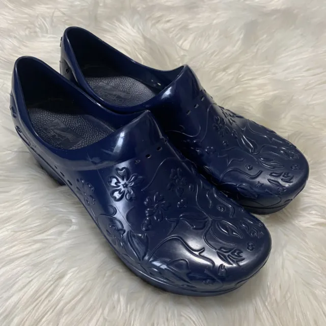 DANSKO Pixie Molded EVA Waterproof Clogs Shoes Periwinkle Blue 41 US 10.5-11