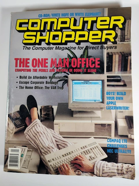 COMPUTER SHOPPER MAGAZINE issue no. 120 January 1990 vintage technology ...