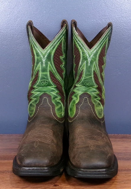 MENS ARIAT WORKHOG Wide Square Toe VentTEK Soft Toe Work Boot 11.5 EE £ ...