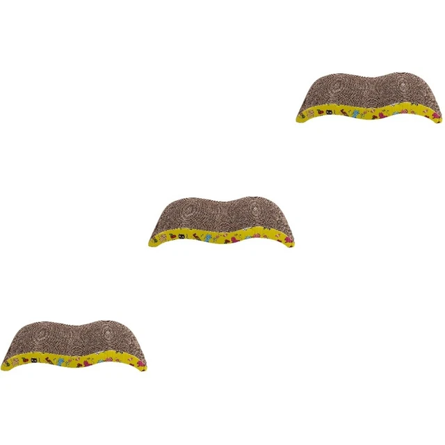 3 Pieces Wellpapier Kratzunterlage Für Katzen Kätzchen Spielzeug