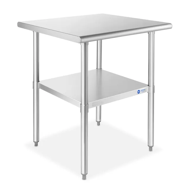 Stainless Steel 24" x 24" NSF Commercial Kitchen Work Food Prep Table