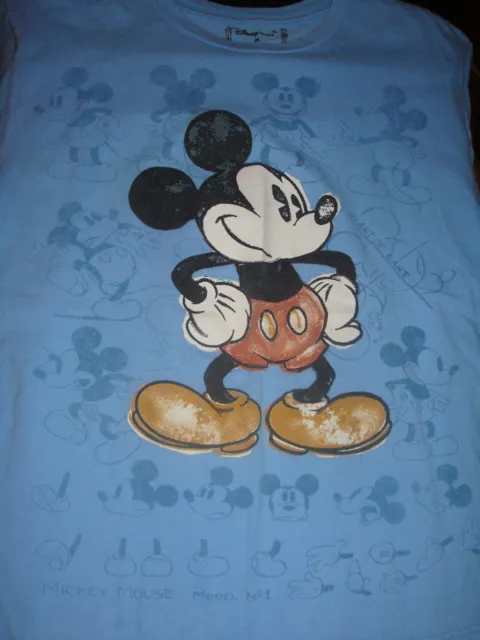 Beautiful Distressed Retro Mickey Mouse T-Shirt, Size Medium, Nice Shape! Disney