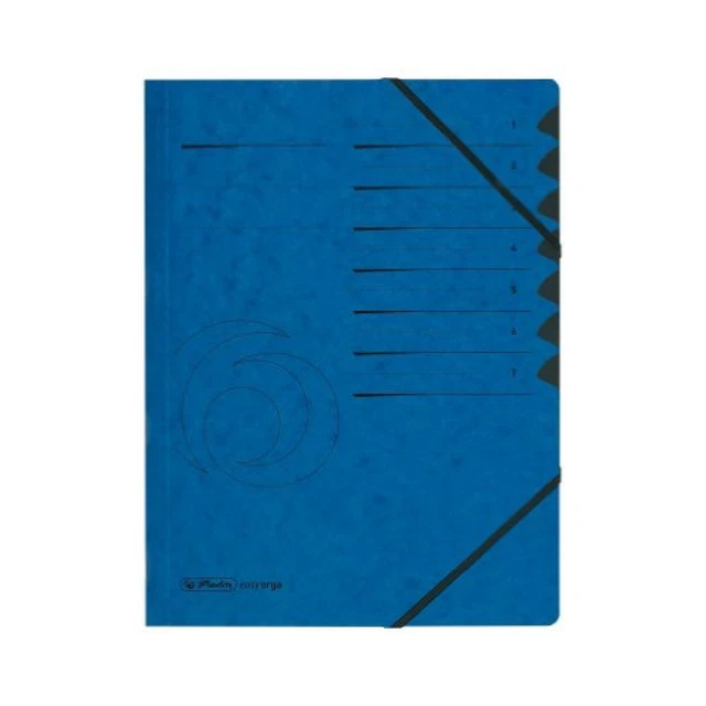 (TG. A4) Herlitz Colorspan parte Manilla elasticizzata con indice 7 Formato A4 1