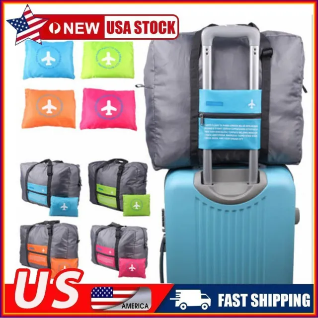 Women Portable Foldable Luggage Carry-on Travel Storage Hand Shoulder Duffle Bag