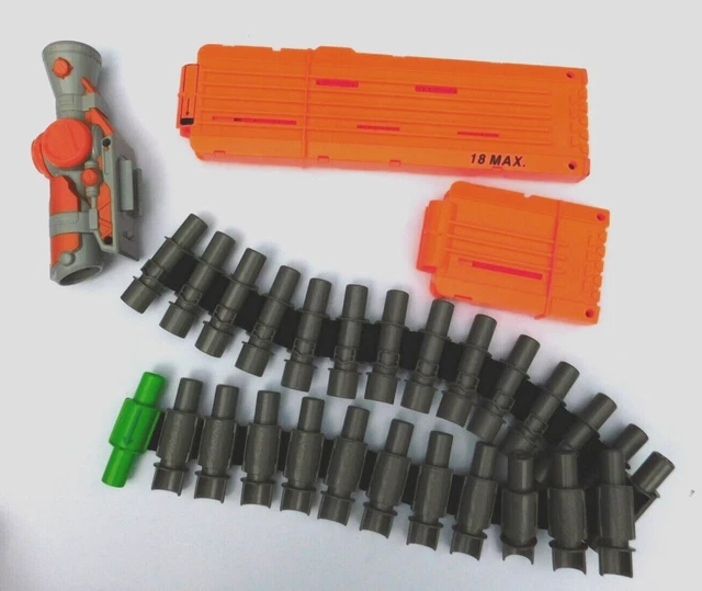 Nerf Gun Accessories Scope Clip Magazine N-Strike Ammo Belt Rifle Lot BR3