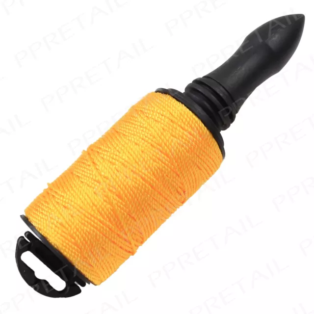 5X+HIGH VISIBILITY+100m Builders Rope Cord String Measuring Tool Reel Level Line