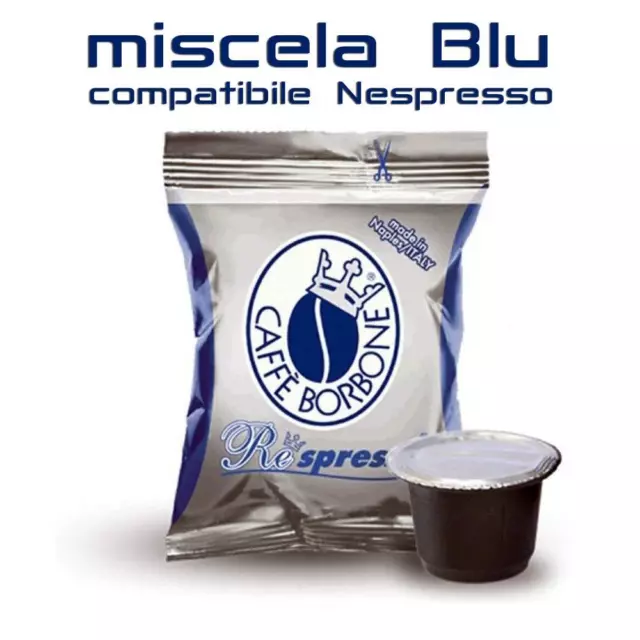 600 Capsule Borbone Respresso cialde caffe Miscela Blu compatibili Nespresso