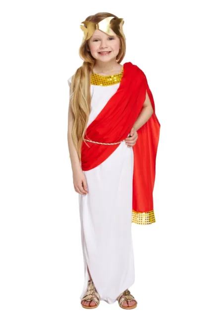 Kids Girls Roman Goddess Cleopatra World Book Week Fancy Dress Size 4-12 Years