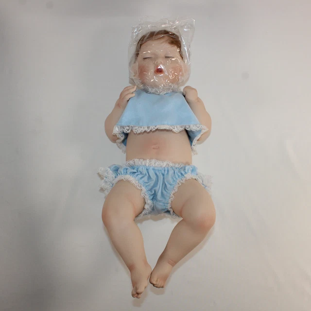 The Ashton-Drake Galleries "Good As Gold" Porcelain Sleeping Baby #76415