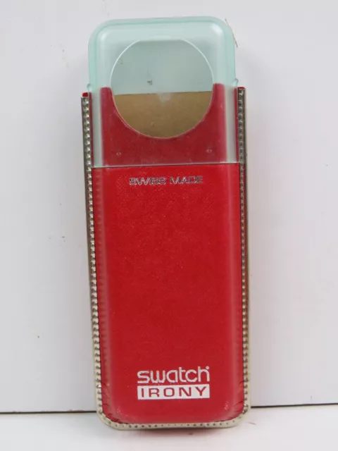 vecchia SCATOLA PER OROLOGIO SWATCH IRONY box rossa contenitore vintage di