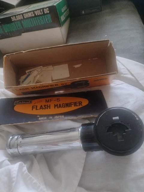 Vintage MF -5 Flash Magnifier In Box