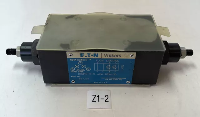 *New* Eaton Vickers 867335 Flow Control Valve  Dgmfn-5-X-A2W-B2W-30 + Warranty!!