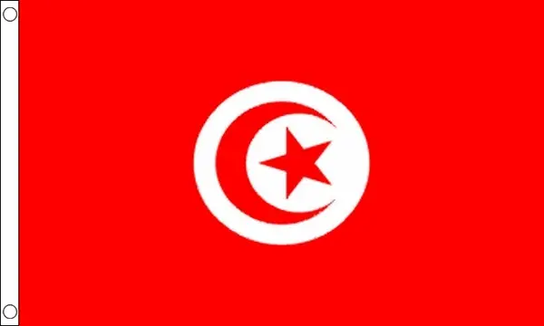 Cortina ataúd bandera nacional de Túnez 8 ft x 5 ft con envío rápido