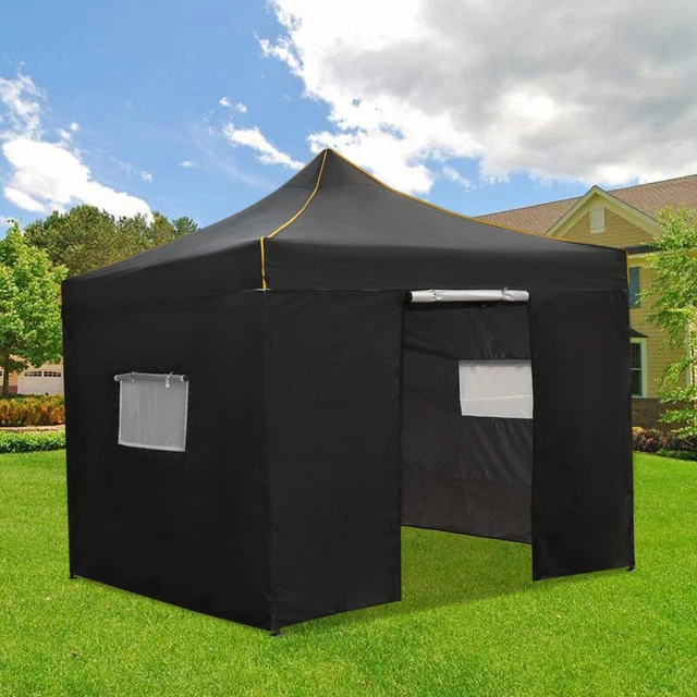 Pavillon 3x3m Wasserdicht Garten Pavillion Partyzelt Gartenzelt + 4 Seitenteile