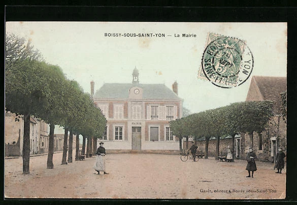 CPA Boissy-sous-Saint-Yon, La Mairie