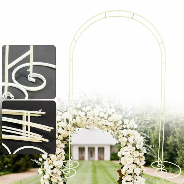 Arco de boda flores marco globo andamio de metal soporte decoración flores globo