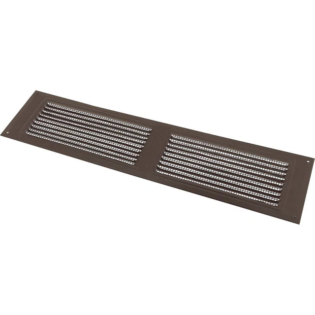 NorWesco 16 In. x 4 In. Brown Galvanized Soffit Ventilator 556146 NorWesco