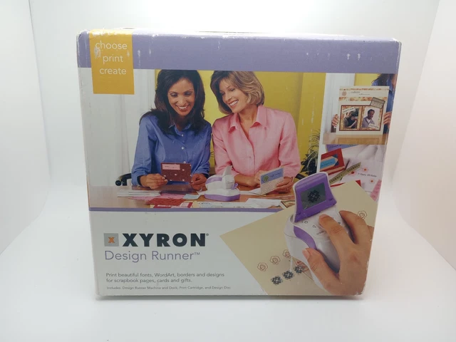 XYRON Design Runner Handheld Cordless Printer 24139 Machine Dock Cartridge Disc XYRON Design Runner Handheld Cordless Printer 24139 Machine Dock Cartridge Disc