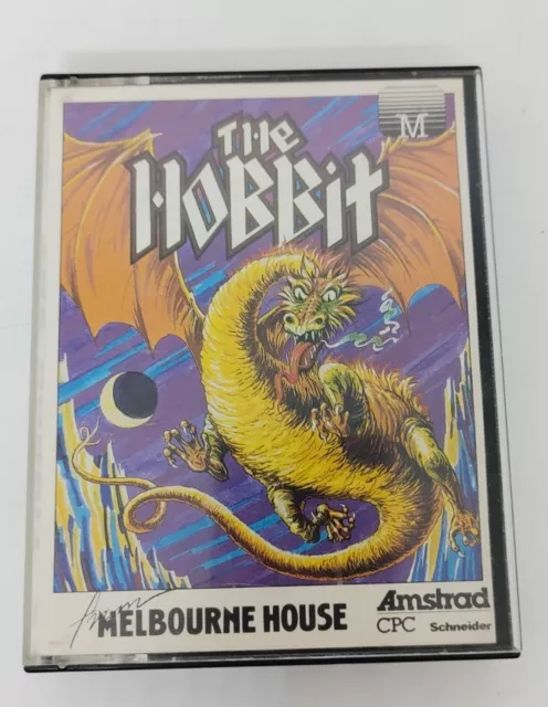 The Hobbit Amstrad CPC Tape Game Working *HARD-TO-FIND LARGE JEWEL ISSUE