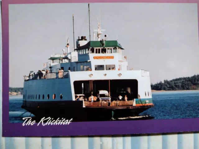 Photo Post Card Wa State Ferry The Klickitat Port Townsend Wa