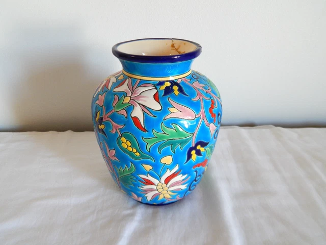 bulbous vase emaux the louvière repro