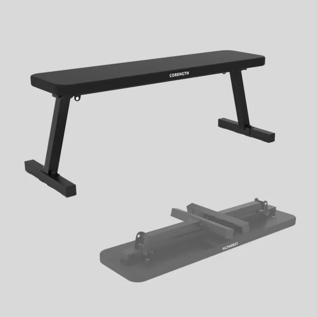 Fold-Down Weights Bench 100 Fitness Gym Sports Workout Corength