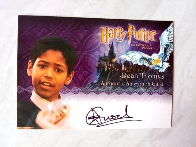 HARRY POTTER SORCERERS Sorcerer's Stone Alfred Enoch / Dean Thomas Auto