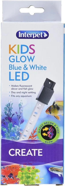 Interpet Kids Glow White and Blue LED Light for AquariumBlueWhite1 Row - 20cm