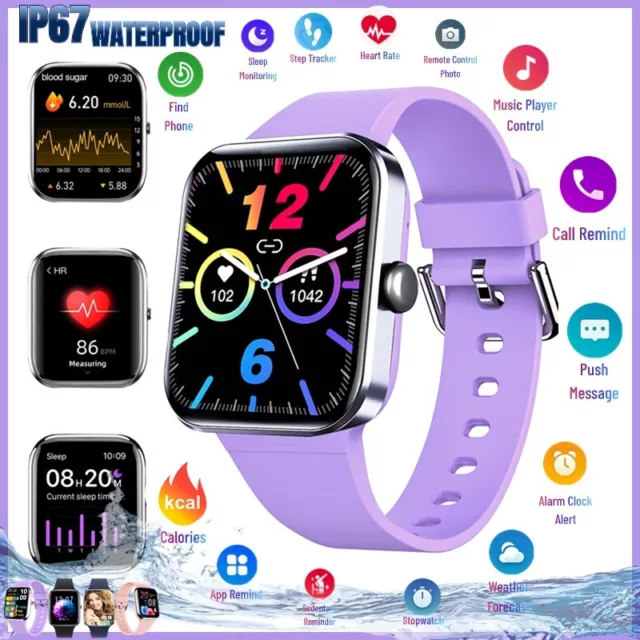 2024 Smart Watch For Men/Women Waterproof Smartwatch Bluetooth iPhone Samsung