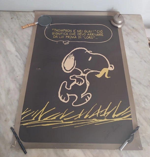 Poster Vintage Anni '80 Snoopy Peanuts
