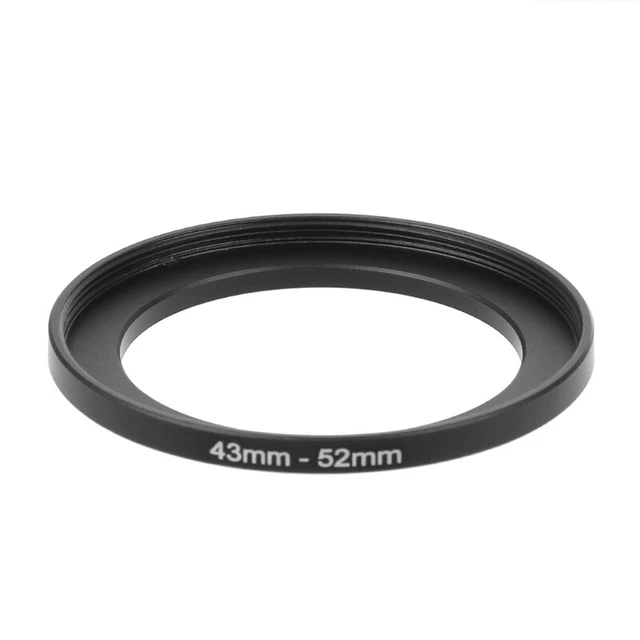 Anelli step up in metallo da 43 mm a 52 mm adattatore obiettivo filtro fotocamera accessori strumenti nuovo
