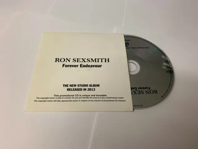 RON SEXSMITH Forever Endeavour UK 12-trk promo CD in white card sleeve [B21]