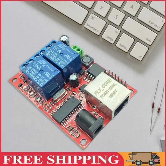 LAN Ethernet Relay Switch Delay Board Web Server Useful Durable for Android APP
