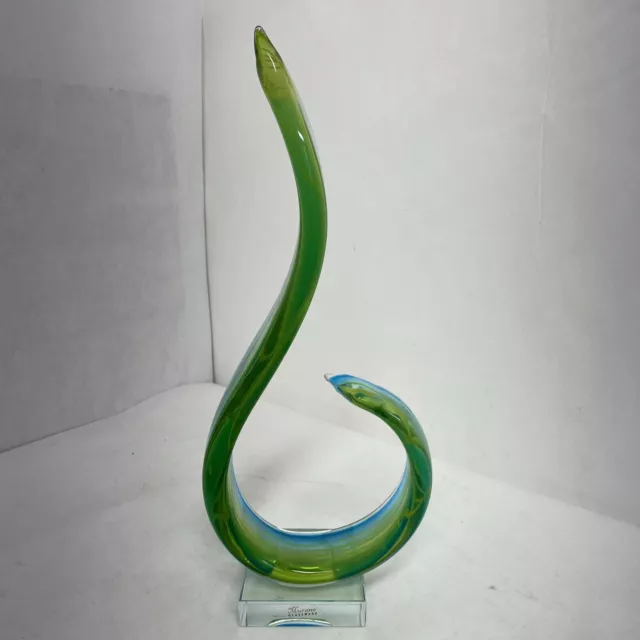 Mid 20th Century Murano Ribbon Art Glass Sculpture