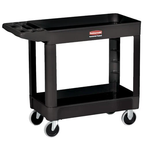 Utility Cart, 40" x 18" x 33", Black, 1/Each