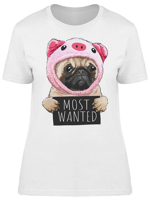 Pug Dog In Pig Costume Tee Women's -Image by Shutterstock