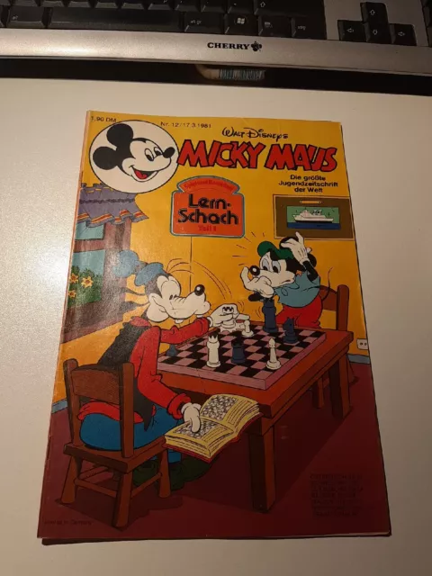 Micky Maus Nr.12  Jahrgang 1981 Mit Bastelbeilage & Schnipp