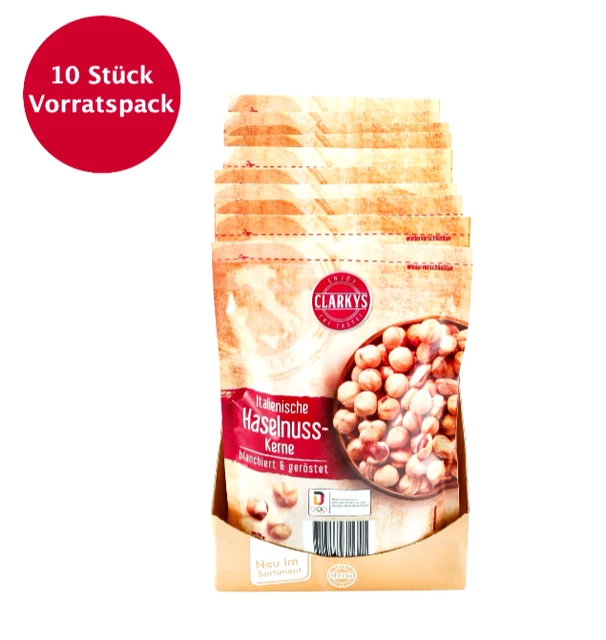 10x200g Semi di Nocciola Italiani Clarkys confezione da 2Kg